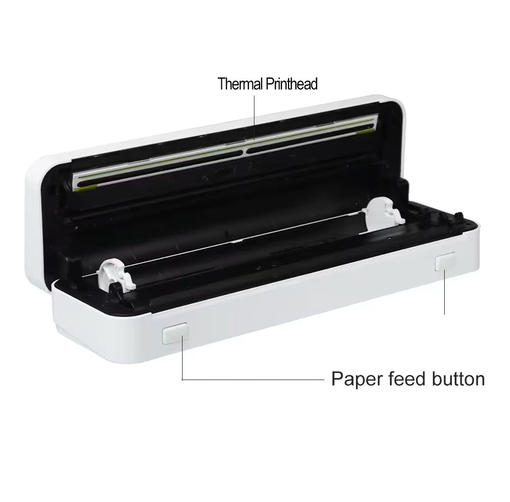 Portable A4 Thermal Printer | Inkless Bluetooth Document Printer