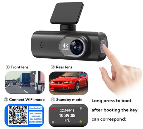 4k 2Ch Dash Cam