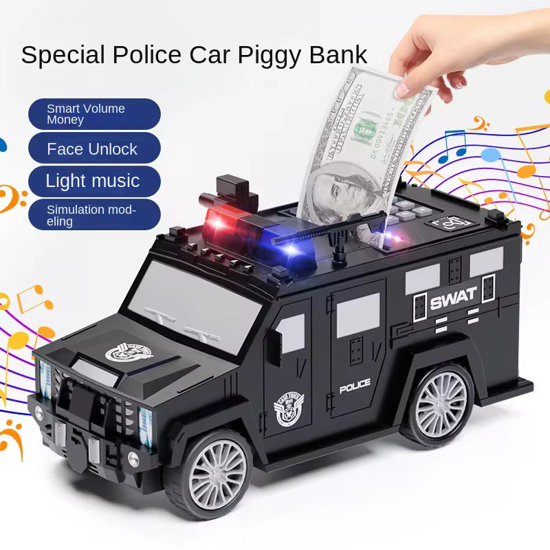 Police Armored Car Kids Money Bank